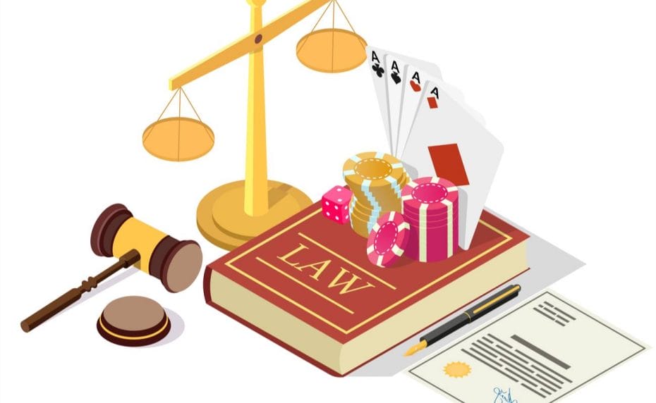 Illustration depicting gambling laws 