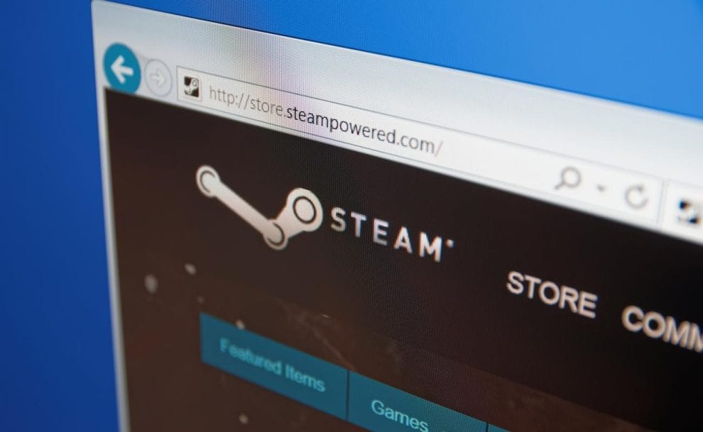 Steam gaming platform on a computer screen.