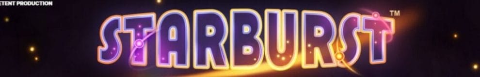 The logo for Starburst, the online slot game by NetEnt.