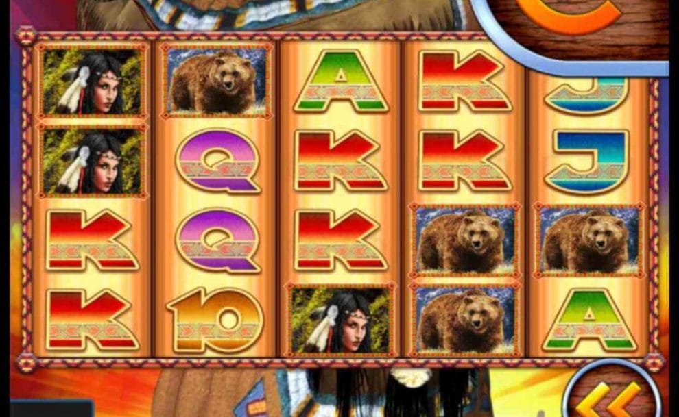 Golden Chief online slot casino game reels