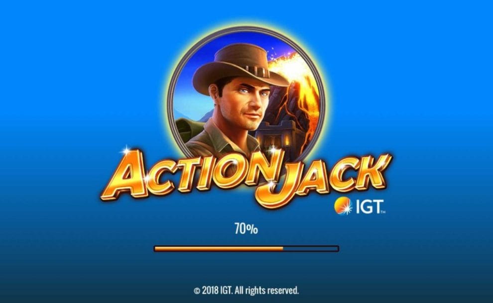 Ation Jack online slot casino game loading screen