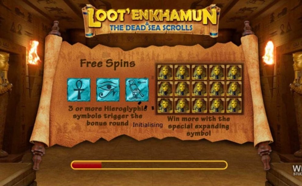 Screenshot of Loot’ En Khuman online gambling casino game free spins