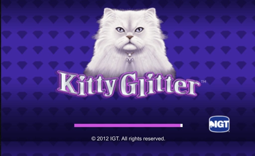 Kitty Glitter online slot casino game loading page