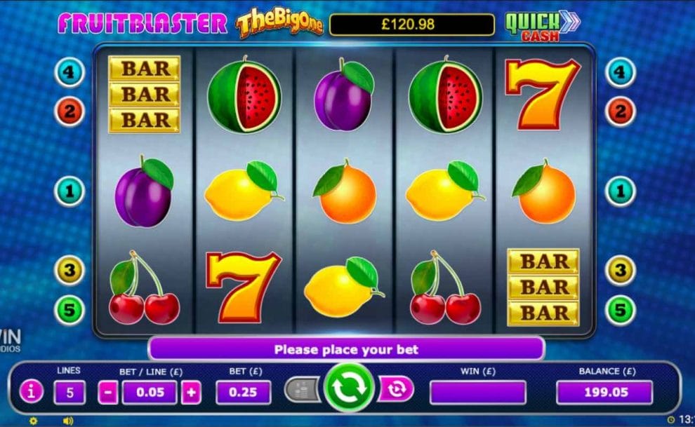 Online slot casino game Fruitblaster