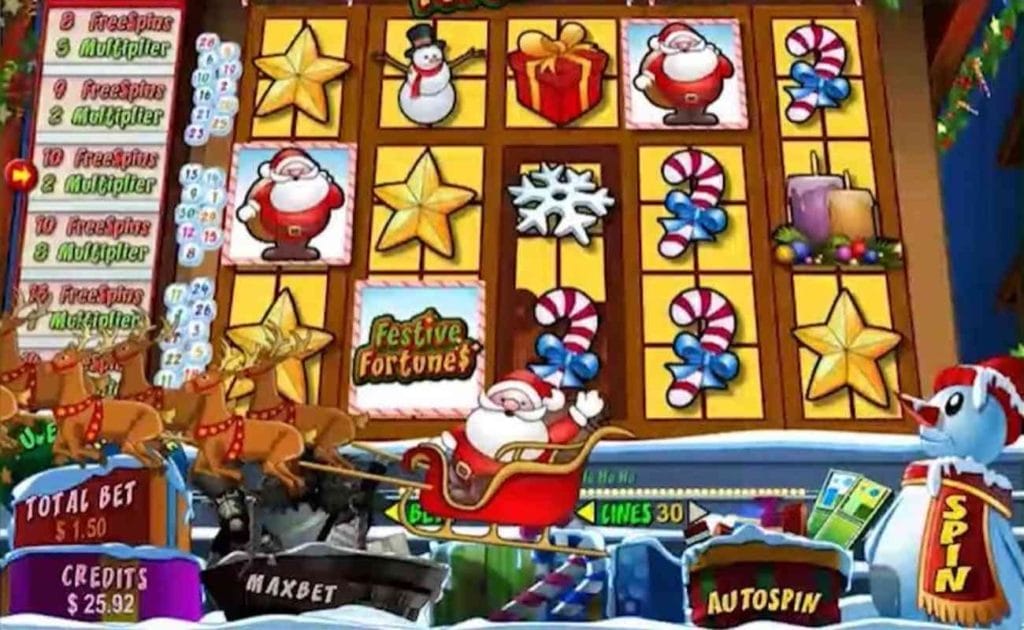 Festive Fortunes online slot casino game