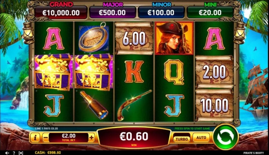 Pirate's Booty online slot casino game