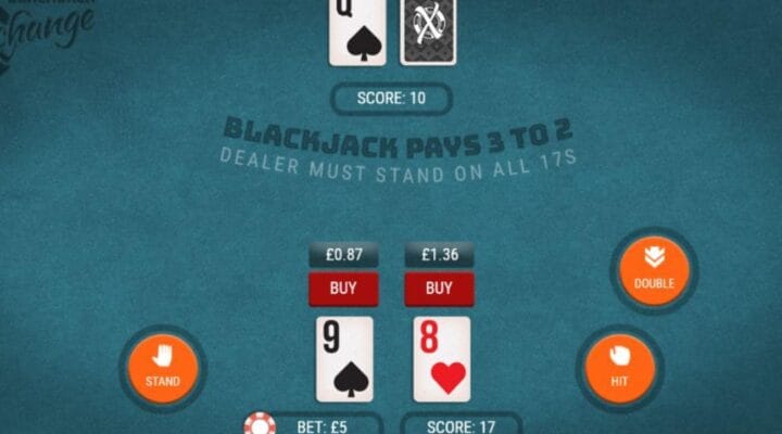 Blackjack Xchange online casino game