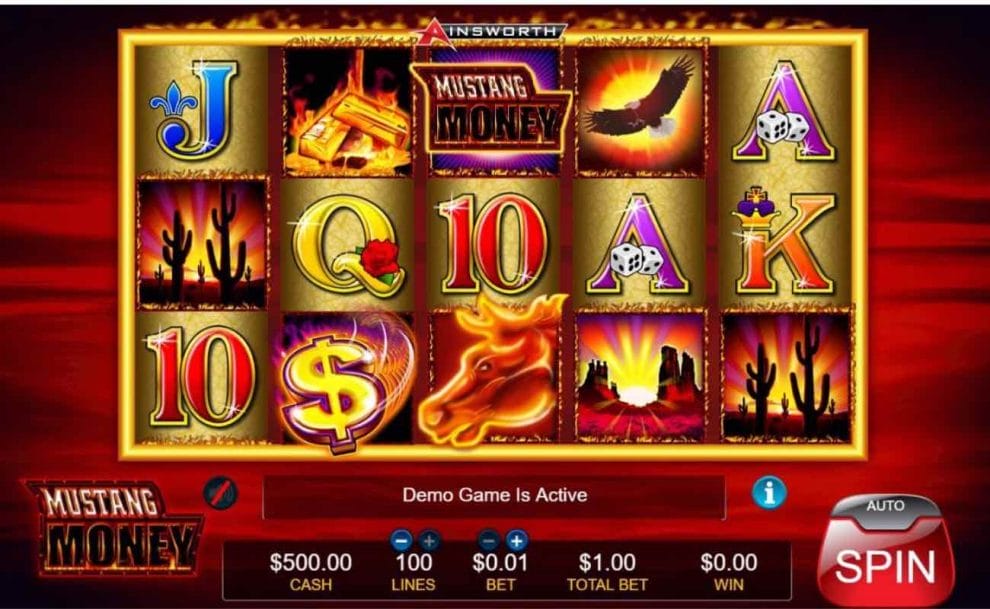 Mustang Money online slot casino game by Ainsworth