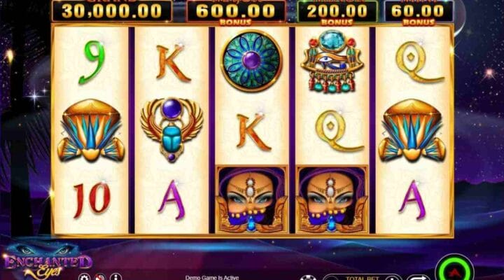 Enchanted Eyes Big Hit Bonanza online slot casino game.