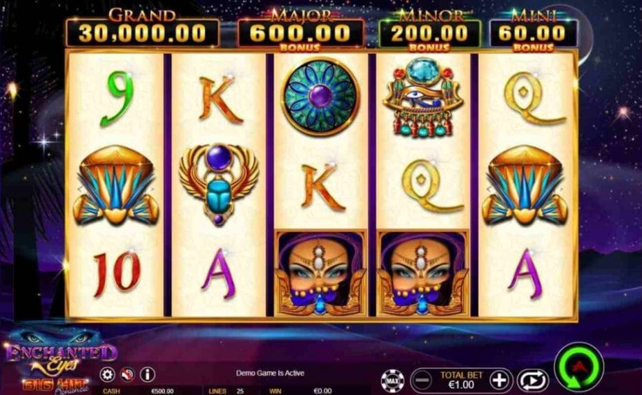 Enchanted Eyes Big Hit Bonanza online slot casino game by Ainsworth.