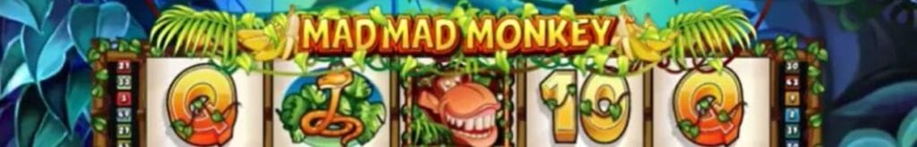  Mad Mad Monkey online slot logo.
