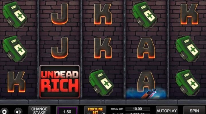 Undead Rich online slot casino game.