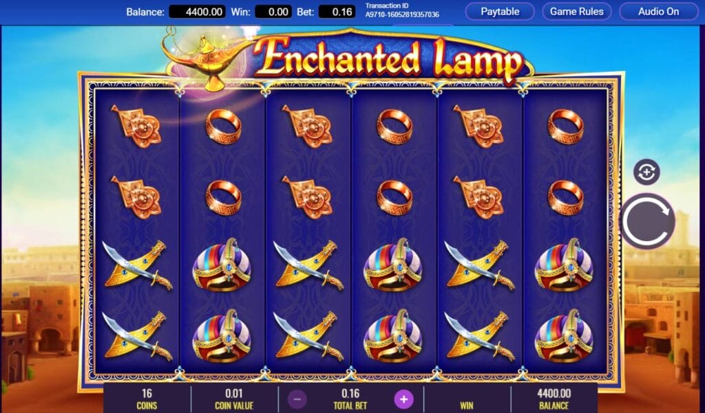 Enchanted Lamp online slots casino game by IGT.