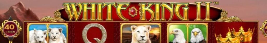 White King II online slot header by Playtech.