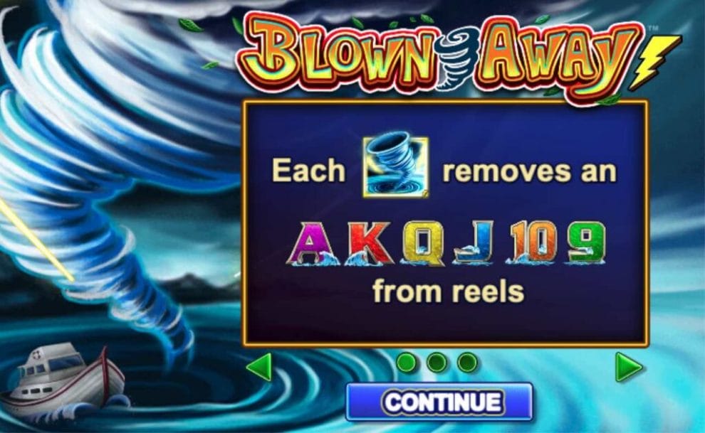Blown Away online slot casino game by Lightning Box.