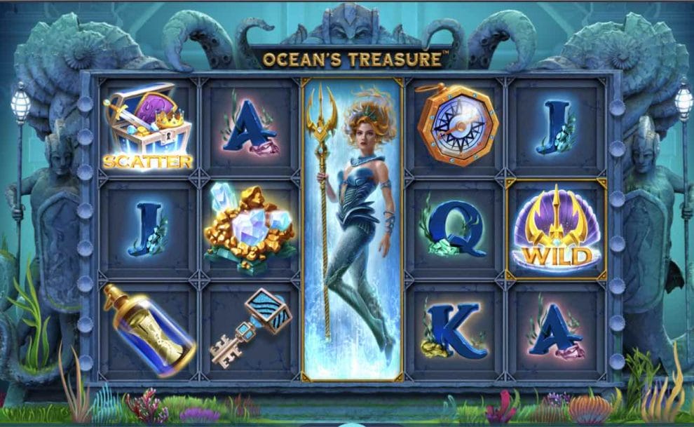 Ocean’s Treasure online casino slot game.