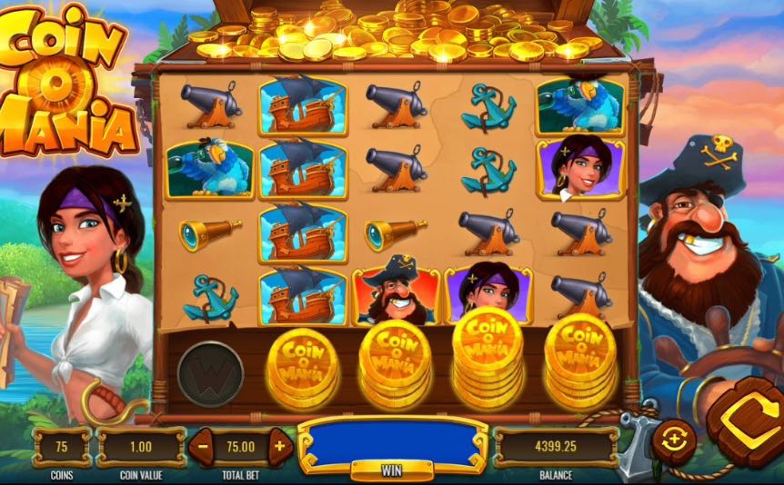 Coin O Mania online slot by IGT – game window.