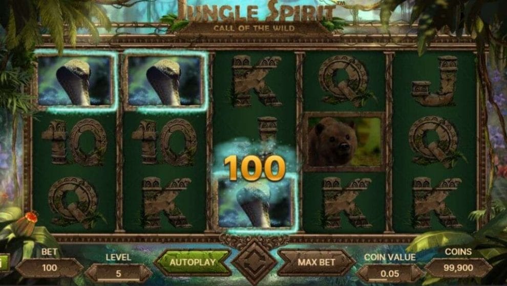 A screenshot of the Jungle Spirit: Call of the Wild game reel.