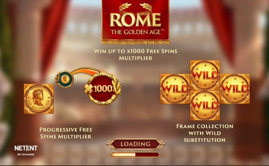 Rome: The Golden Age online slot by NetEnt.