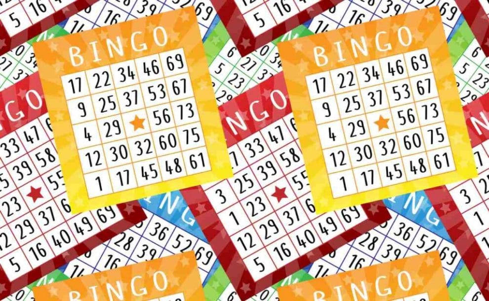 Image showing a collection of colorful pattern bingo cards placed on top of one another.