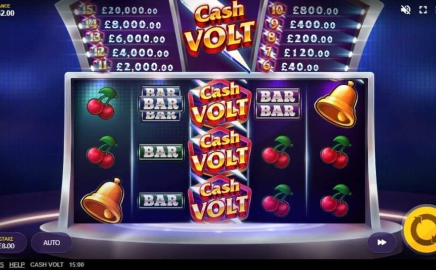 Cash Volt online slot by Red Tiger Gaming.