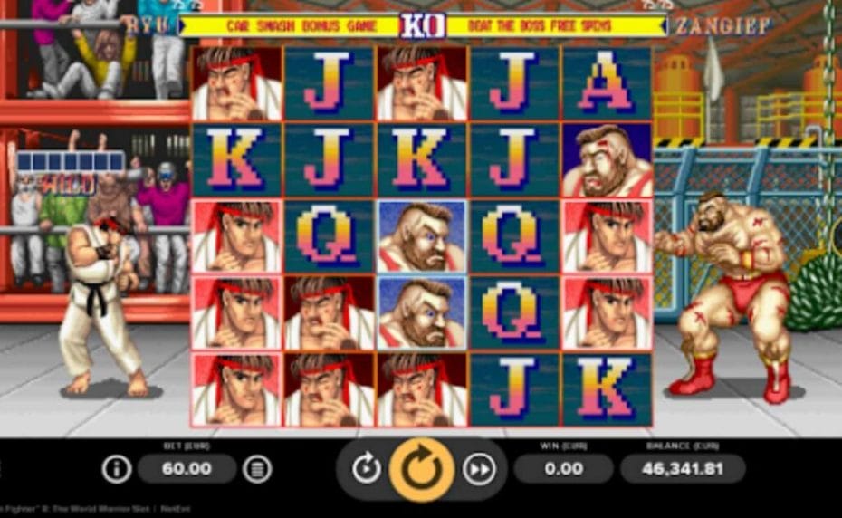 Street Fighter II: The World Warrior online slot by NetEnt.