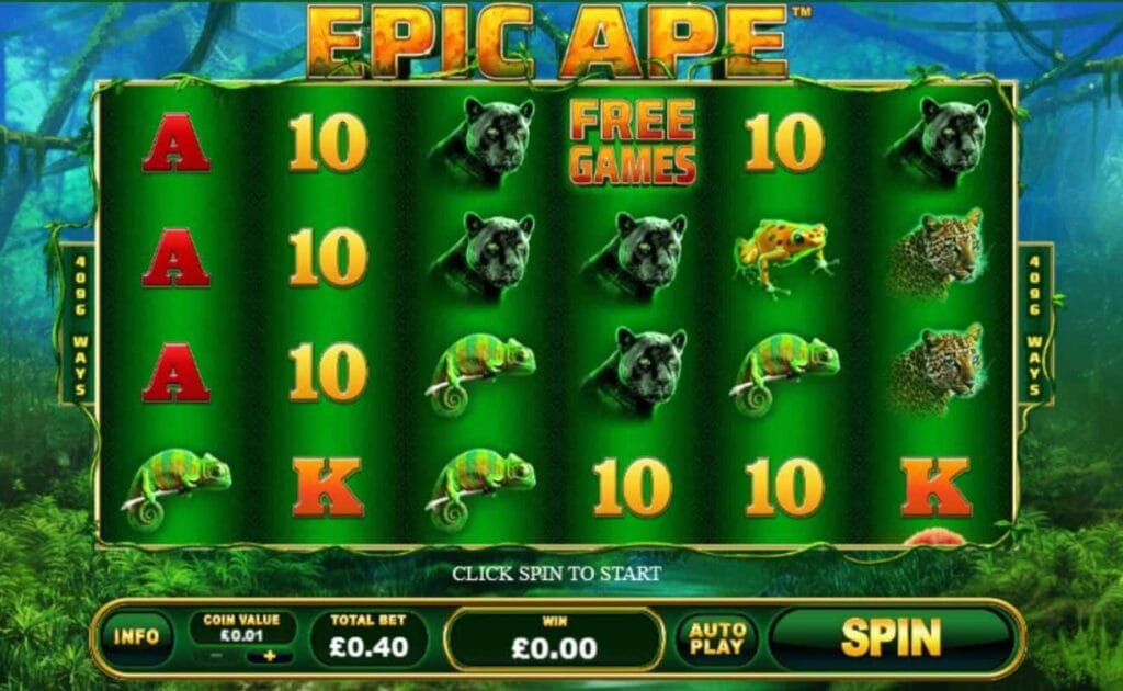 Epic Ape online slot by Playtech.