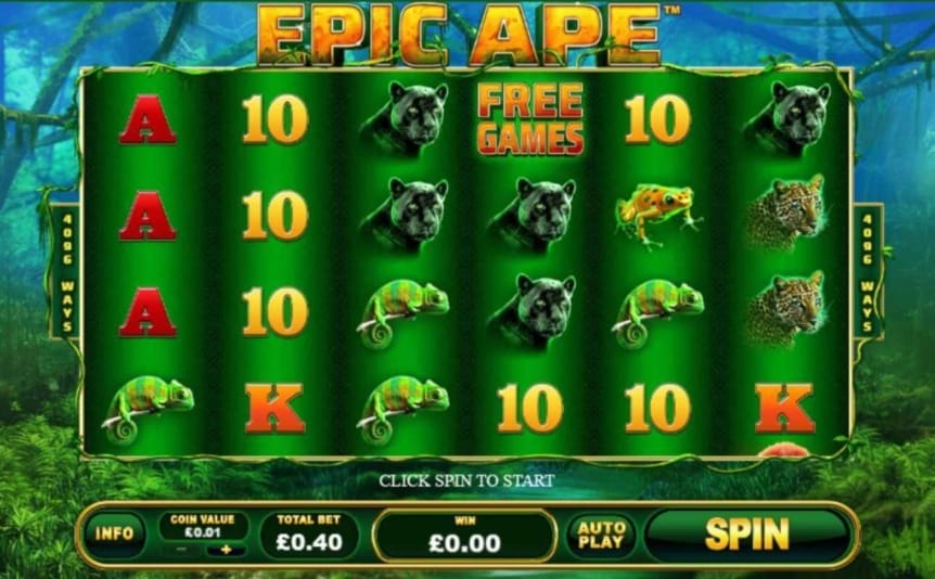Epic Ape online slot by Playtech.