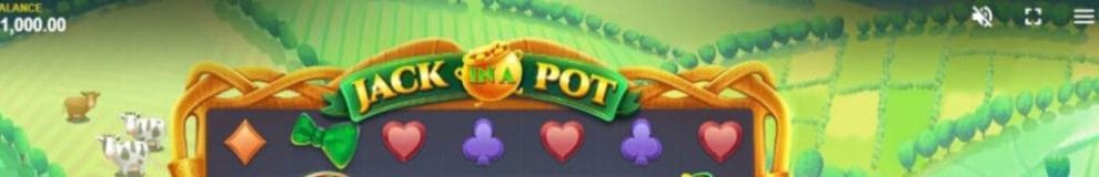 Screenshot of the reels in the Jack in a Pot online slot by Red Tiger.