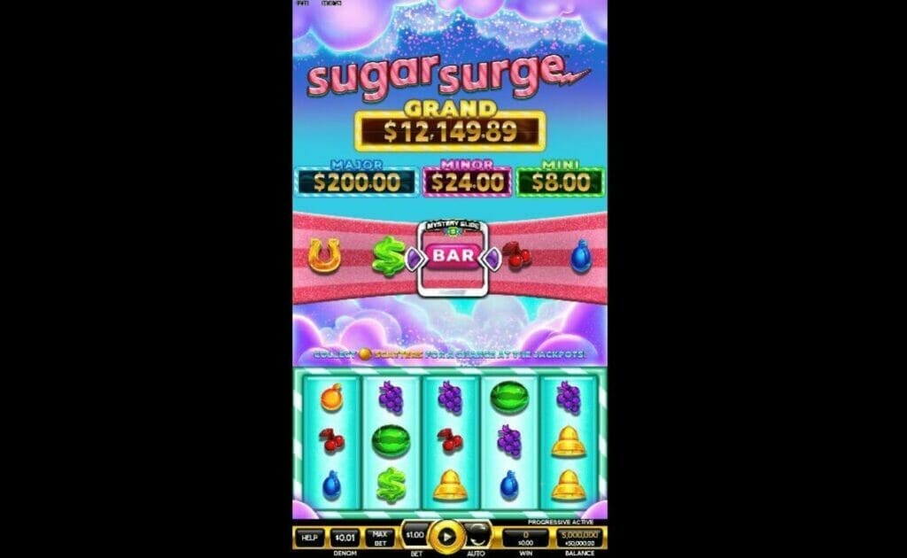 Sugar Surge online slot by Incredible Technologies.