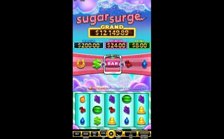Sugar Surge online slot by Incredible Technologies.