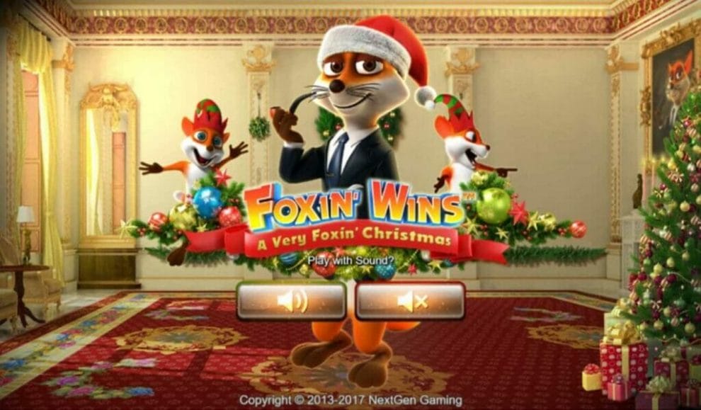 The Foxin’ Wins: A Very Foxin’ Christmas title screen.