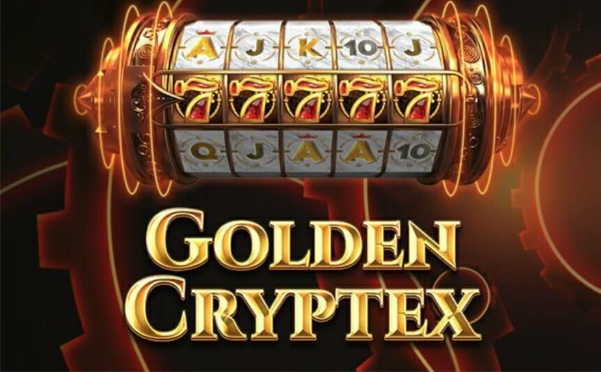 Golden Cryptex online slot game by Red Tiger loading screen.