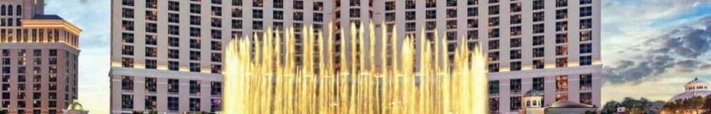 The Fountains of Bellagio in front of the Bellagio, Las Vegas.