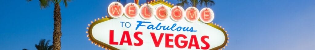 The Welcome to Fabulous Las Vegas sign in Las Vegas, Nevada USA.