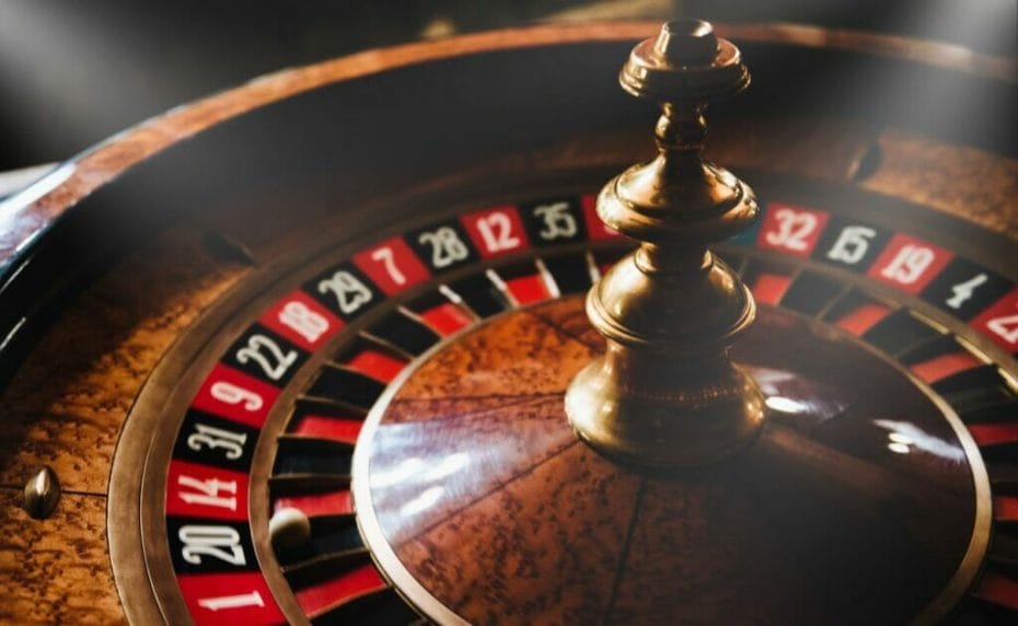 Closeup of a casino Roulette wheel
