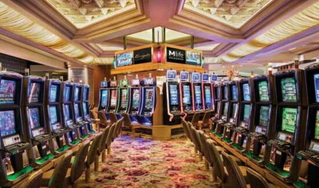 The slot machine floor at Borgata Hotel, Casino & Spa.