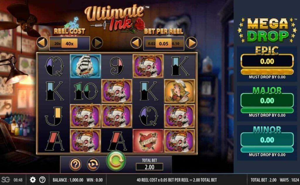 Ultimate Ink online slot by WMS.
