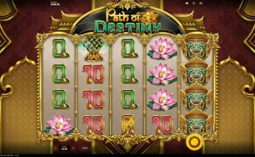 Path of Destiny online slot screenshot.