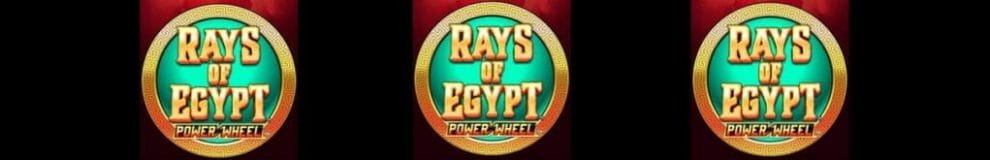 Rays of Egypt Power Reels online slot loading screen.