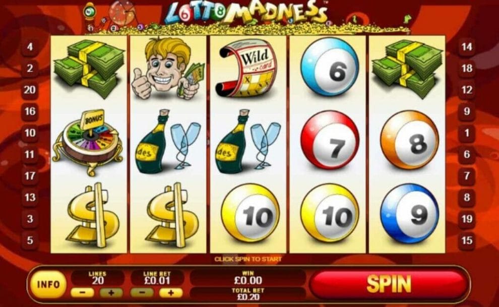 Lotto Madness online slot by Playtech.