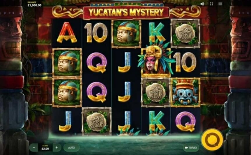 Yucatan’s Mystery online slot game.
