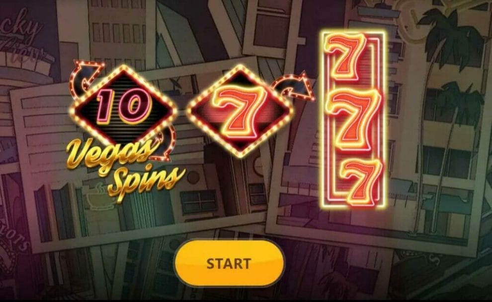 The Vegas Spins bonus page on 7 Neon Links.