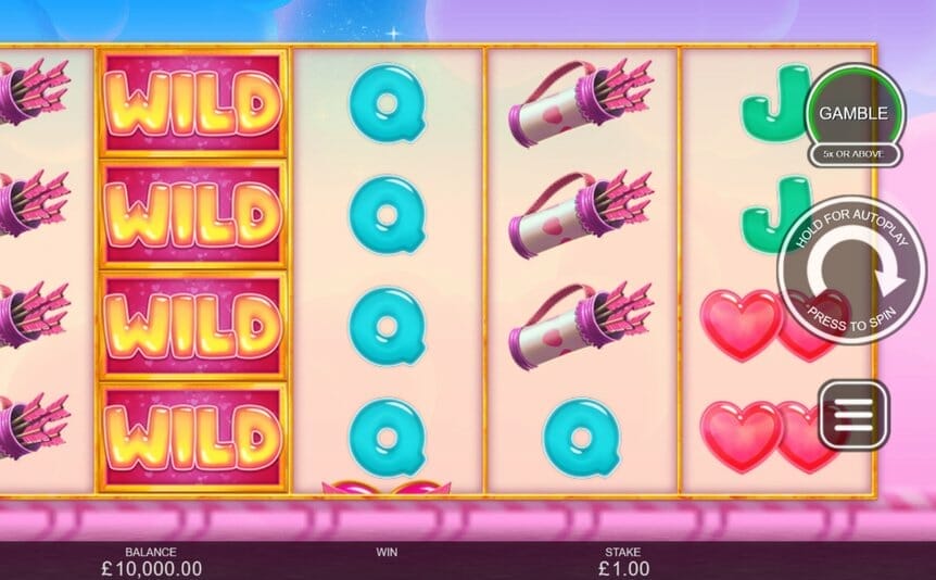 A screenshot of the Stacked Valentine Hearts reels.