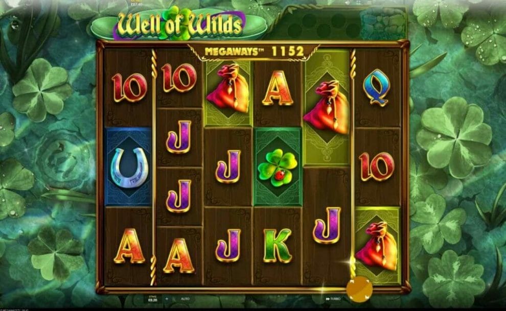 A screenshot of the Well of Wilds reels.