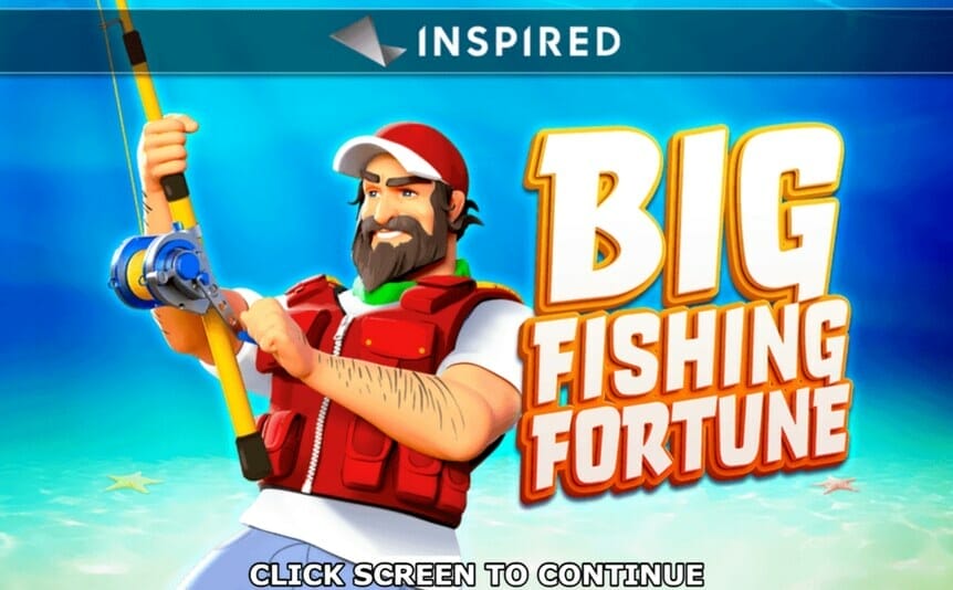 A screenshot of the Big Fishing Fortune title screen.