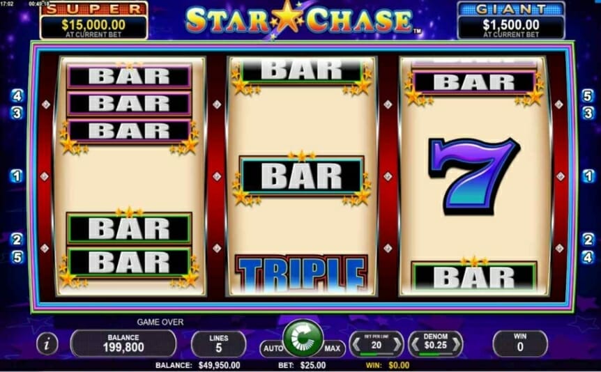 Star Chase online slot game.