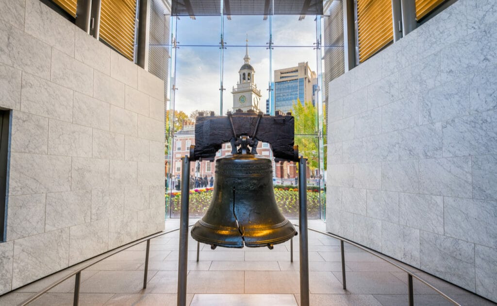 The Liberty Bell in Pennsylvania