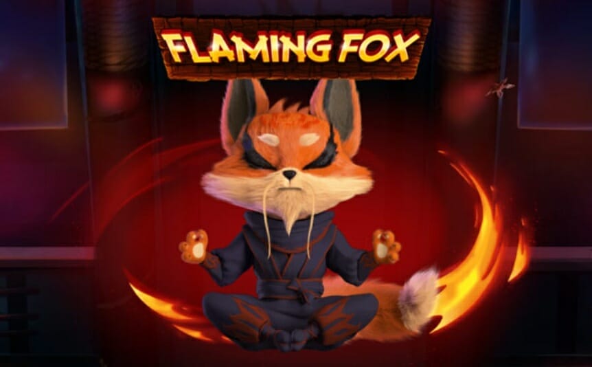 The Flaming Fox game title.