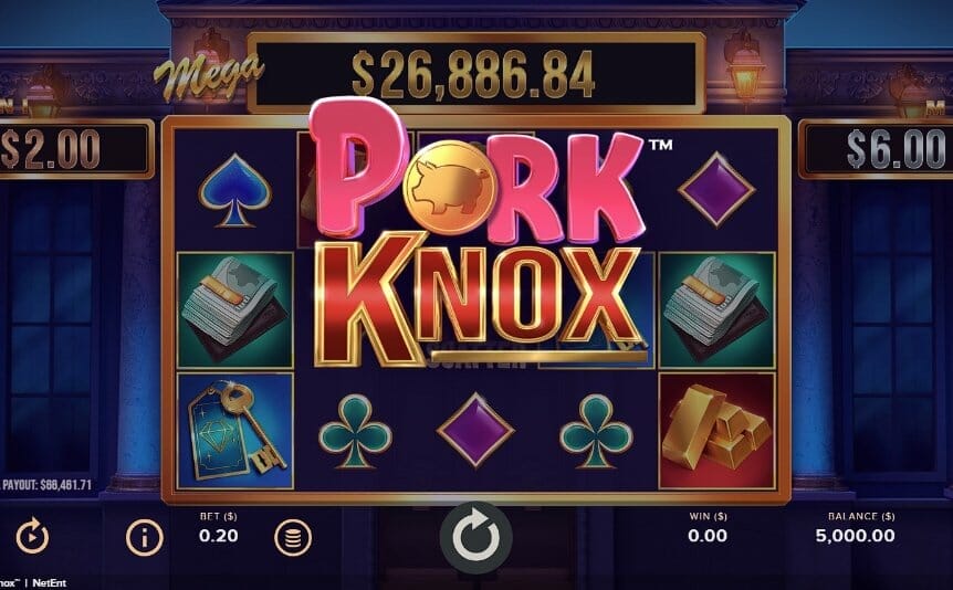 A screenshot of the Pork Knox title.